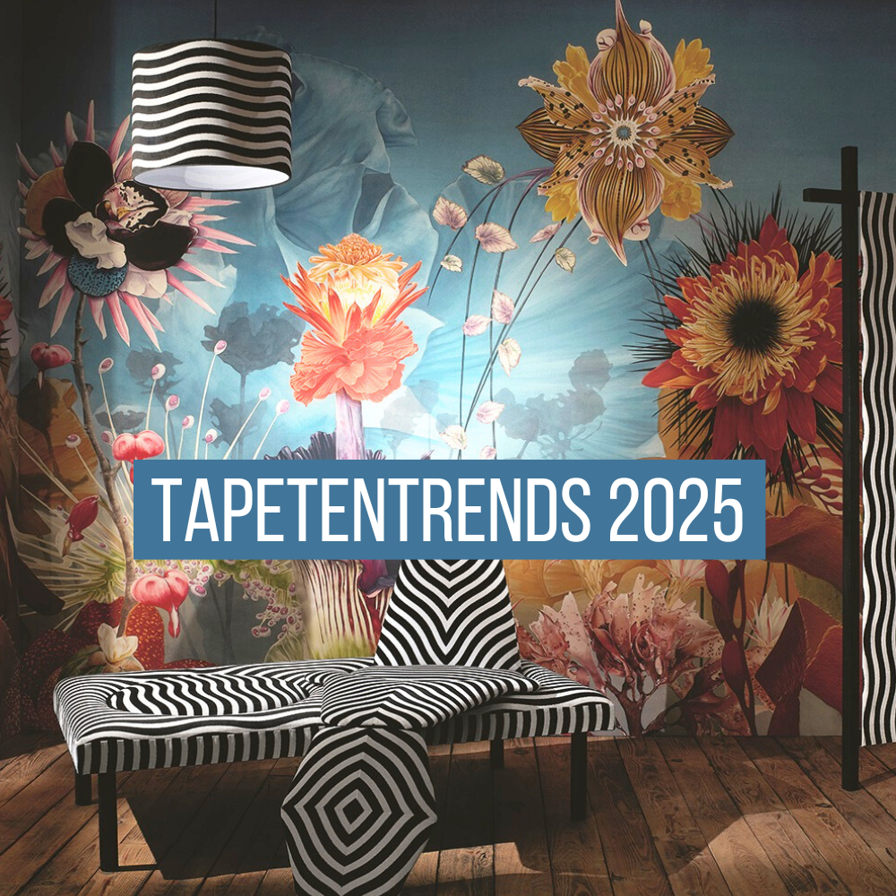 Tapeten 2025: kunstvoll und üppig